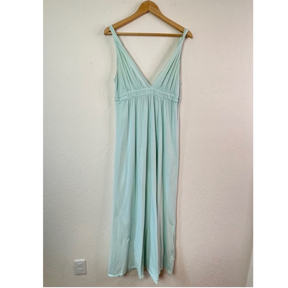 Gypsy 05 Y2K Made in Hollywood Green Sleeveless Goddess Maxi Dress in Size Large - Picture 3 of 16
